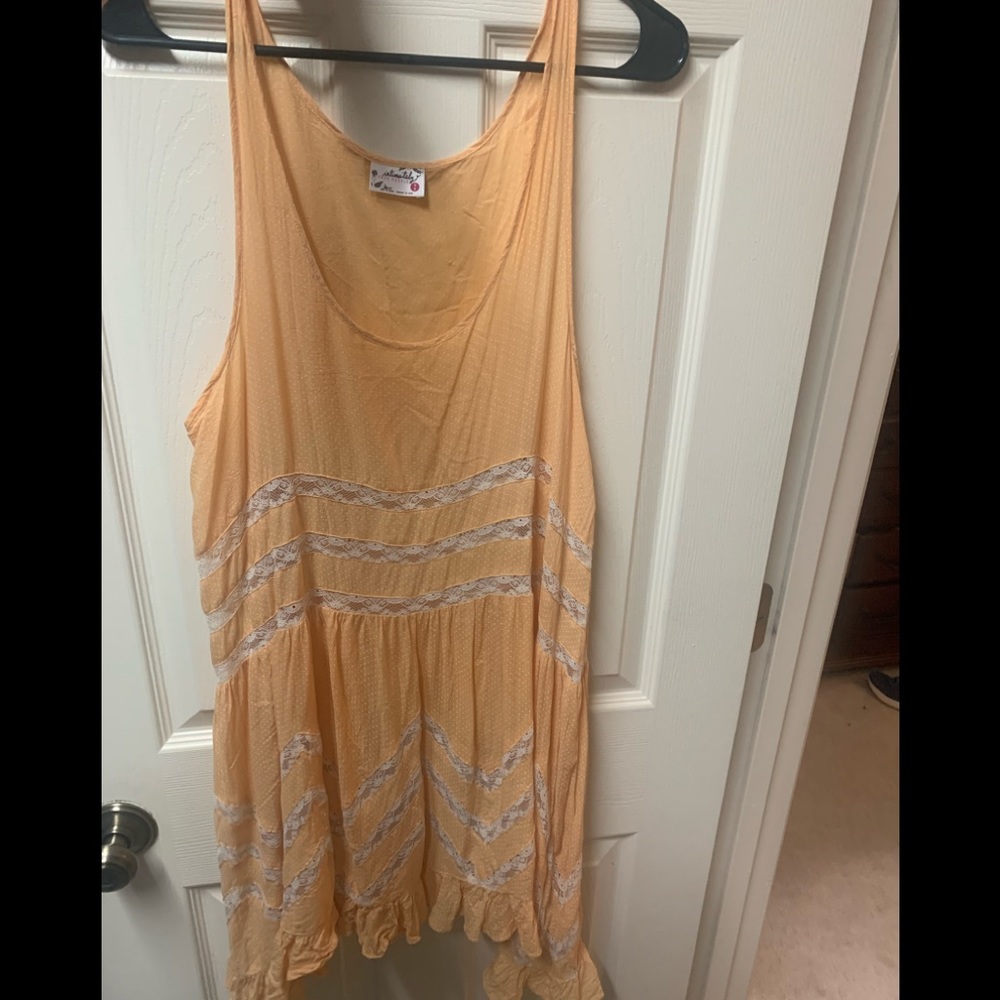 Free people Intimates Trapeze tank tunic SM orange